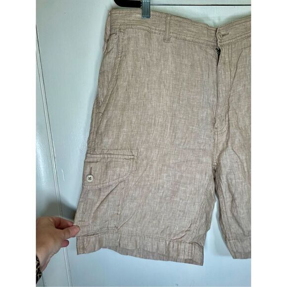 Cremieux Madison Linen Cargo 9" Inseam Mens Shorts size 36 - Picture 4 of 14